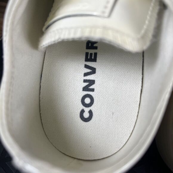 Converse Womens Sz 8 CTAS Low Top White Glow Synthetic Patent Sneakers 165605C - Picture 7 of 10